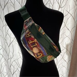 Nordic House Design NYC Unisex Fanny pack Golf‎ Print Green Blue Red Yellow